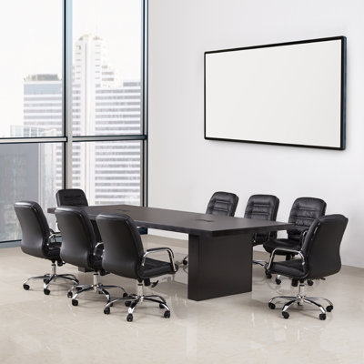 Musette Rectangular Conference Table and Chair Set by Inbox Zero