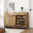 16 Pair Rattan Shoe Storage Cabinet with Drawer and Adjustable Shelves-1878814895