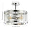 Plafonnier semi-encastré suspendu tambour 15 po 2 lumières Pinkney-589486604
