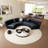 Black semi-circular arc negotiating sofa-105007314-105007320