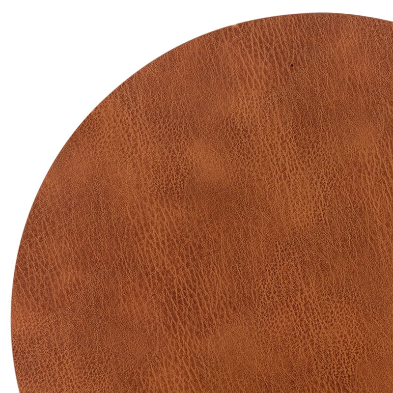 Niwako Faux Leather Soilid Colour Round Placemat