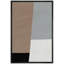 Brun, gris et noir blocs de couleur motifs géométriques minimalisme Mid-Century moderne Edgy foncé-102488224-102488226