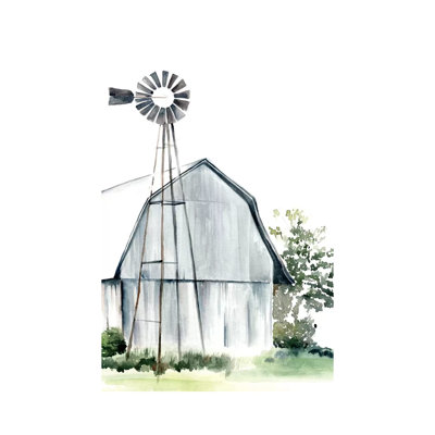 Watercolour Barn I by Jennifer Paxton Parker - Wrapped Canvas Painting