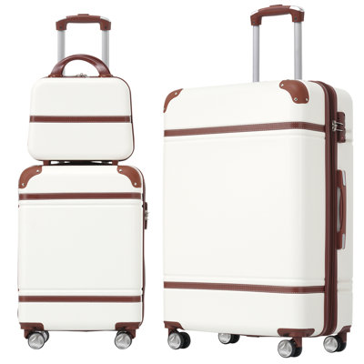 Ensemble de 3 valises à roulettes Hardshell avec valise TSA