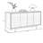 Home Retro Solid Wood Sideboard