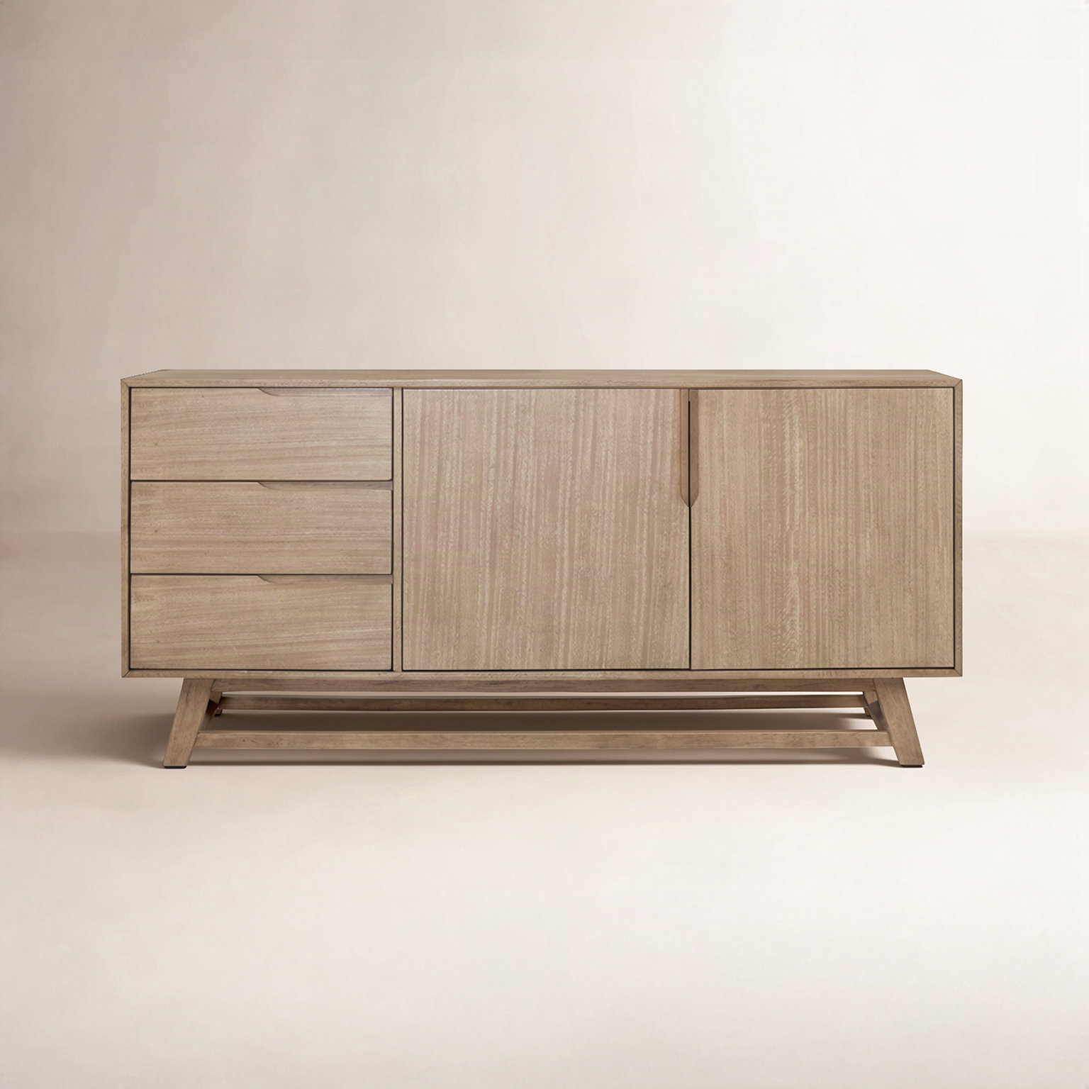 3-Drawer Sideboard Cabinet