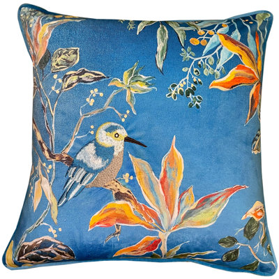 Balam Abstract Blue Sqaure Cushion