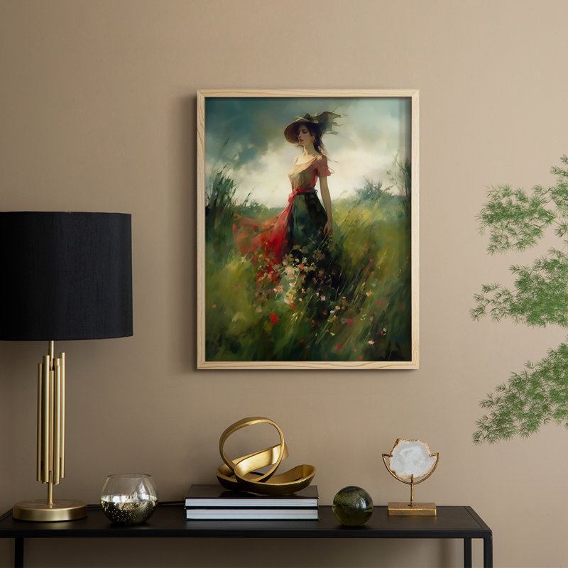 Reproduction encadrée WOMEN Series CECXIV - bois massif, H 15 po x l 12 po