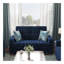 Causeuse convertible avec rangement en microfibre bleue Primenest Collection Zenaero-88769199