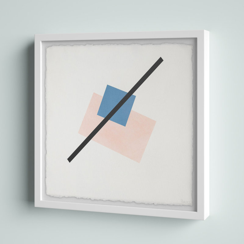 «A Clean Line», reproduction encadrée, H 12 po x l 12 po x P 1,5 po