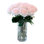 13" Medium Rose Real Touch Arrangement In Glass Vase