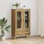  Highboard Black Oak 70 X 31 X 115 Cm Engineered Wood-1774887603