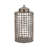 Decorative Metal Aluminum Jar with Lid - Glam Sculptural Accent Container Featuring Modern Openwork Design for Stylish Contemporary Statement Piece Displays-89110061-89110063