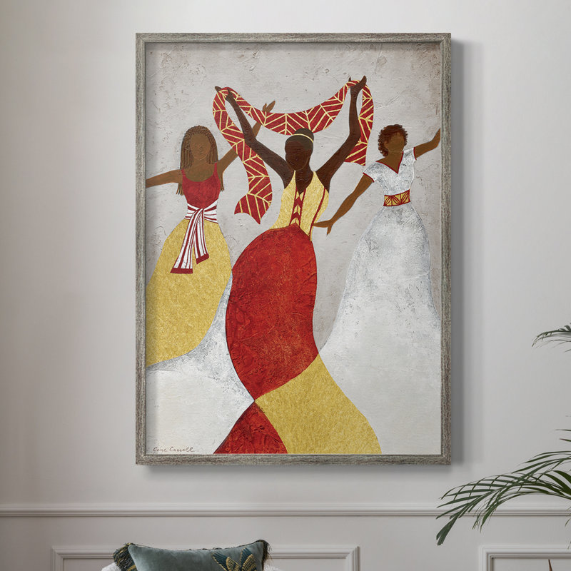Reproduction encadrée Golden Rhythm - bois massif, H 21 po x l 17 po