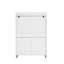 Commode de rangement verticale à 4 tiroirs, armoire de chambre blanche minimaliste-129182891
