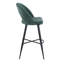Swivel Upholstered Counter Stool with Metal Frame-1207526197