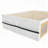 Queen Size Wooden Platform Bed With Bookshelf, Display Cabinet, LED Light, And Drawer For Modern Bedrooms-1124893007-1124893005
