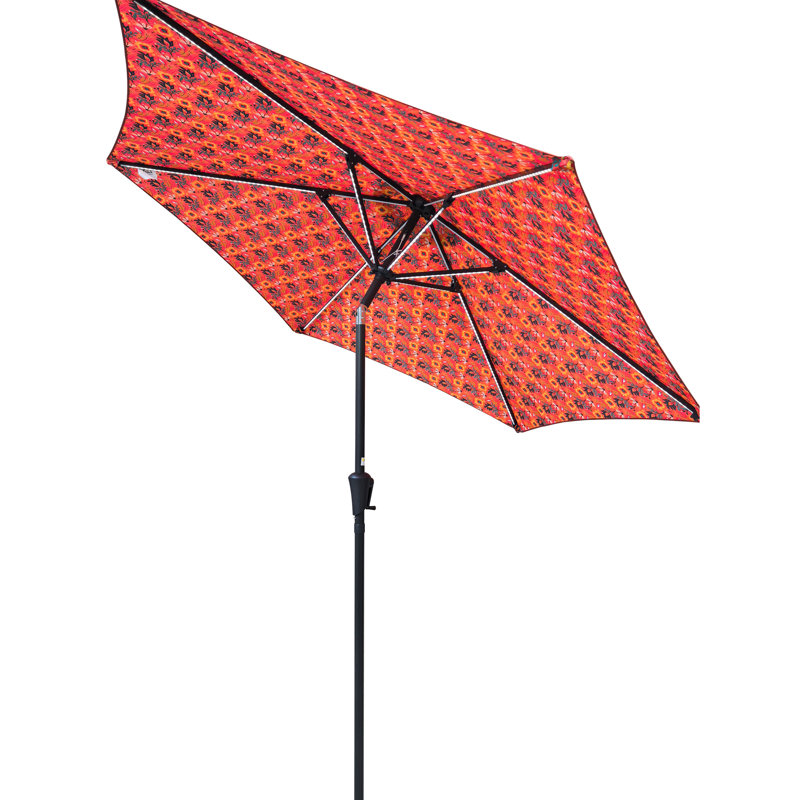 9FT Umbrella With Light, Orange