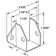 Headrail Bracket, For 1-1/4 in., Zinc Alloy, Chrome Plated with Fasteners (Single Pack)