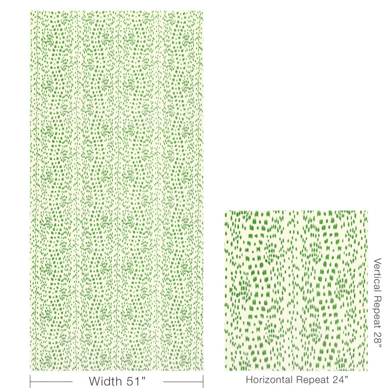 En Vacances II Les Touches II Fabric, Green