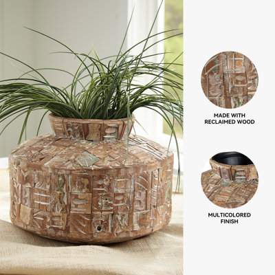 Joellie Wood Table Vase