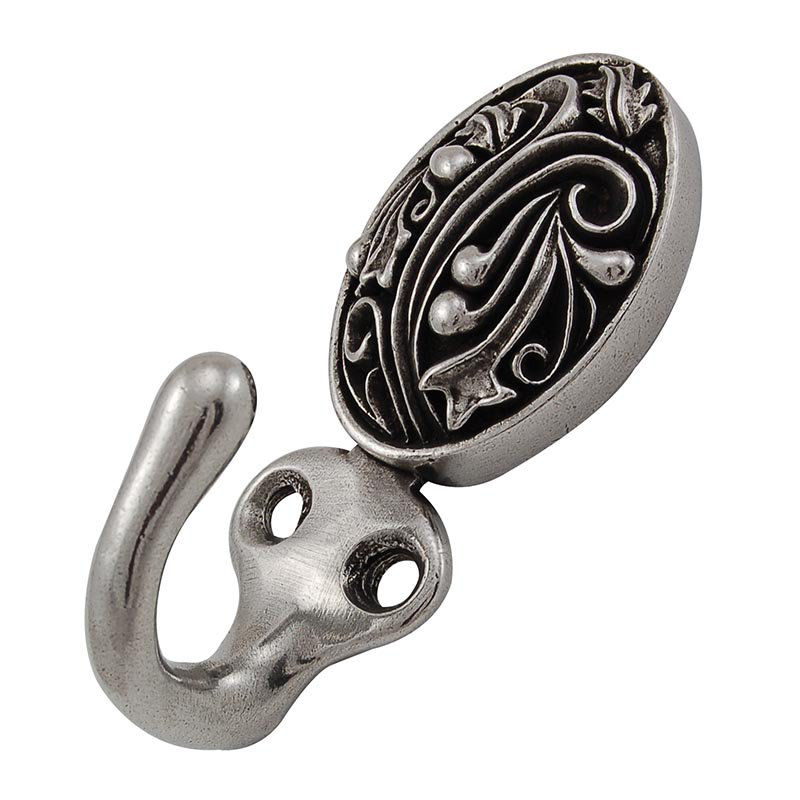 Liscio Wall Hook, Vintage Pewter