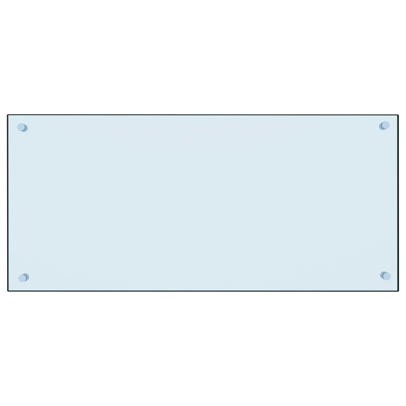 Howland Glass Peel and Stick Field Tile, White, 40cm H x 90cm W