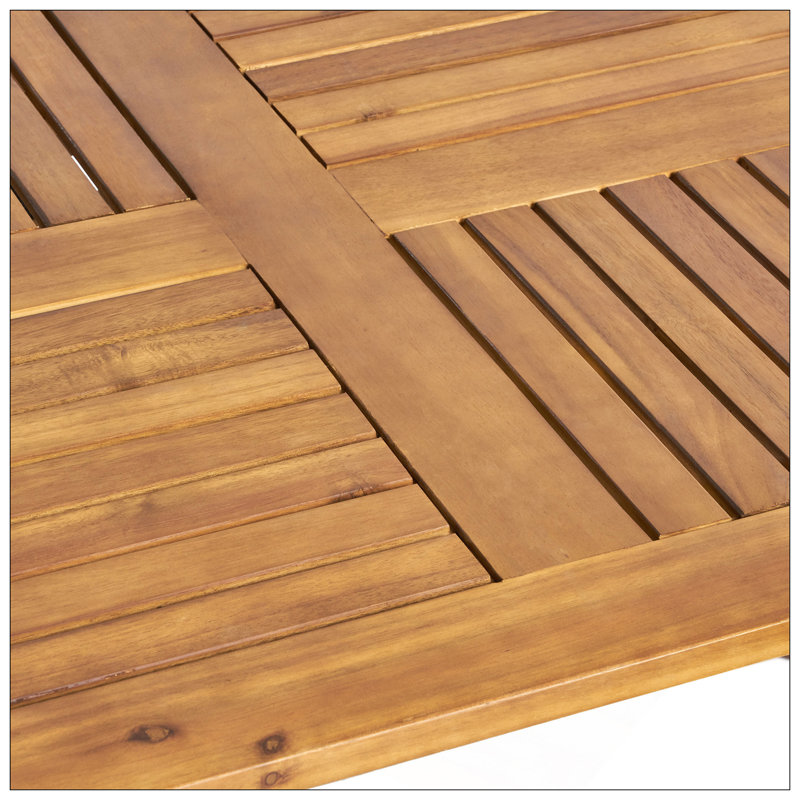 Acacia Wood 70" Dining Table, Teak
