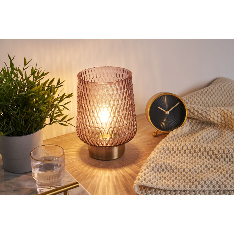Broch Metal Novelty Lamp, Brown