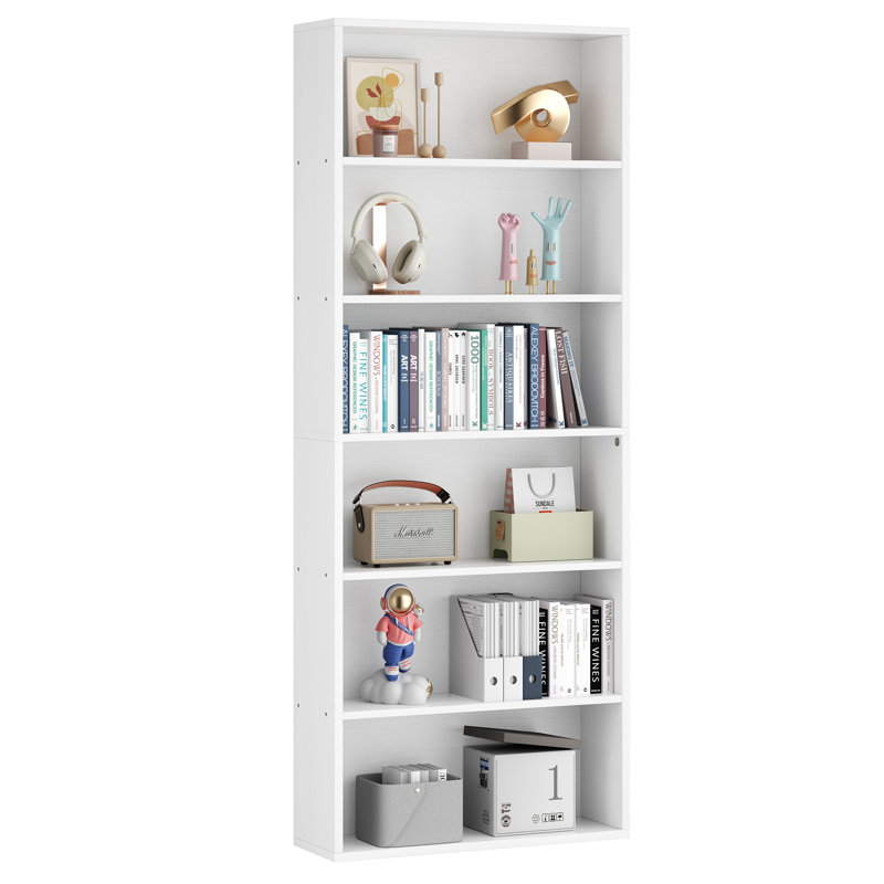  Emedio 70.9" H Standard Bookcase , White