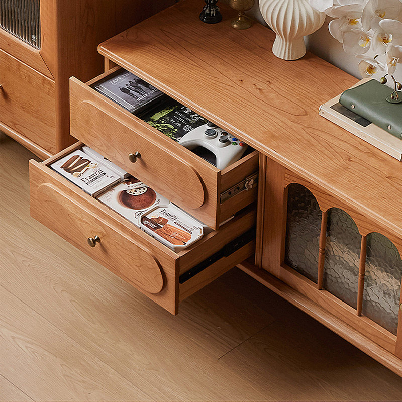Meuble de rangement moderne et simple pour meuble télé, H 21,46 po x l 94,49 po x P 13,78 po