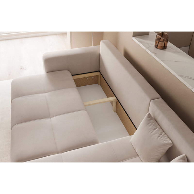 4 Seater Sofa Bed, Beige