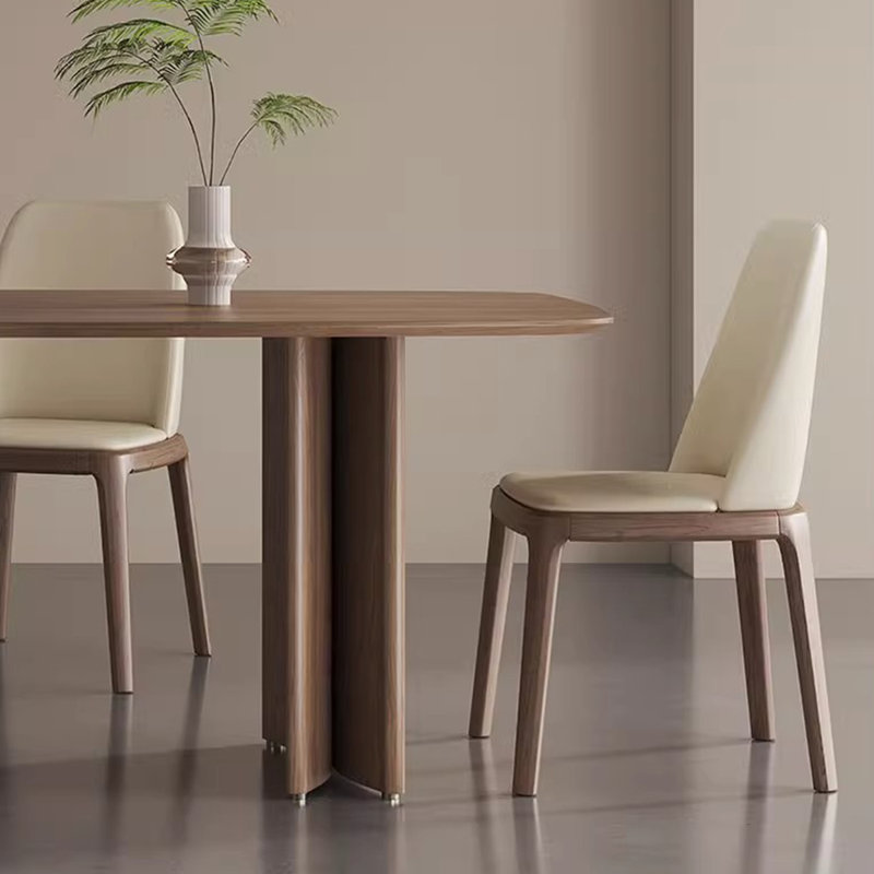 Table de salle à manger rétro Retro, bois de noyer noir, H 29,5 po x L 70,9 po x l 35,4 po