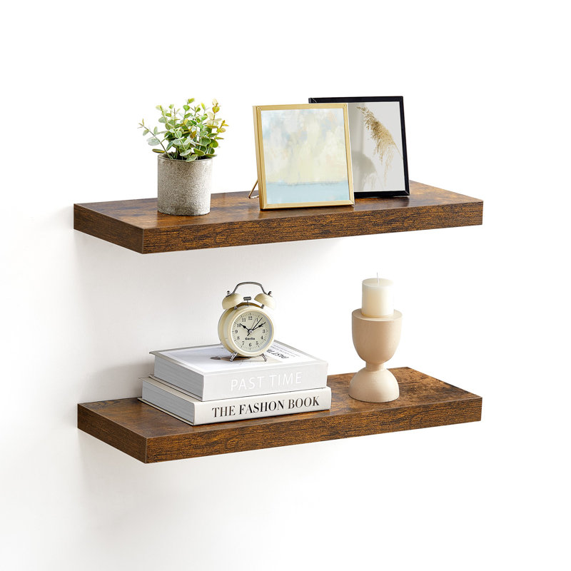 Floating Shelves, Wall Mounted, Brown