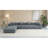 Comfort-driven Grey Flannelette Sectionals, Modular Couch For Home
