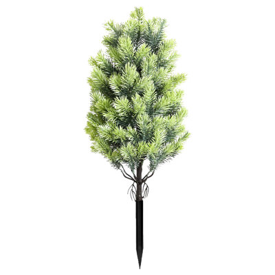 Mini sapins de Noël artificiels 21,6 po avec petits arbres de Noël artificiels avec piquets