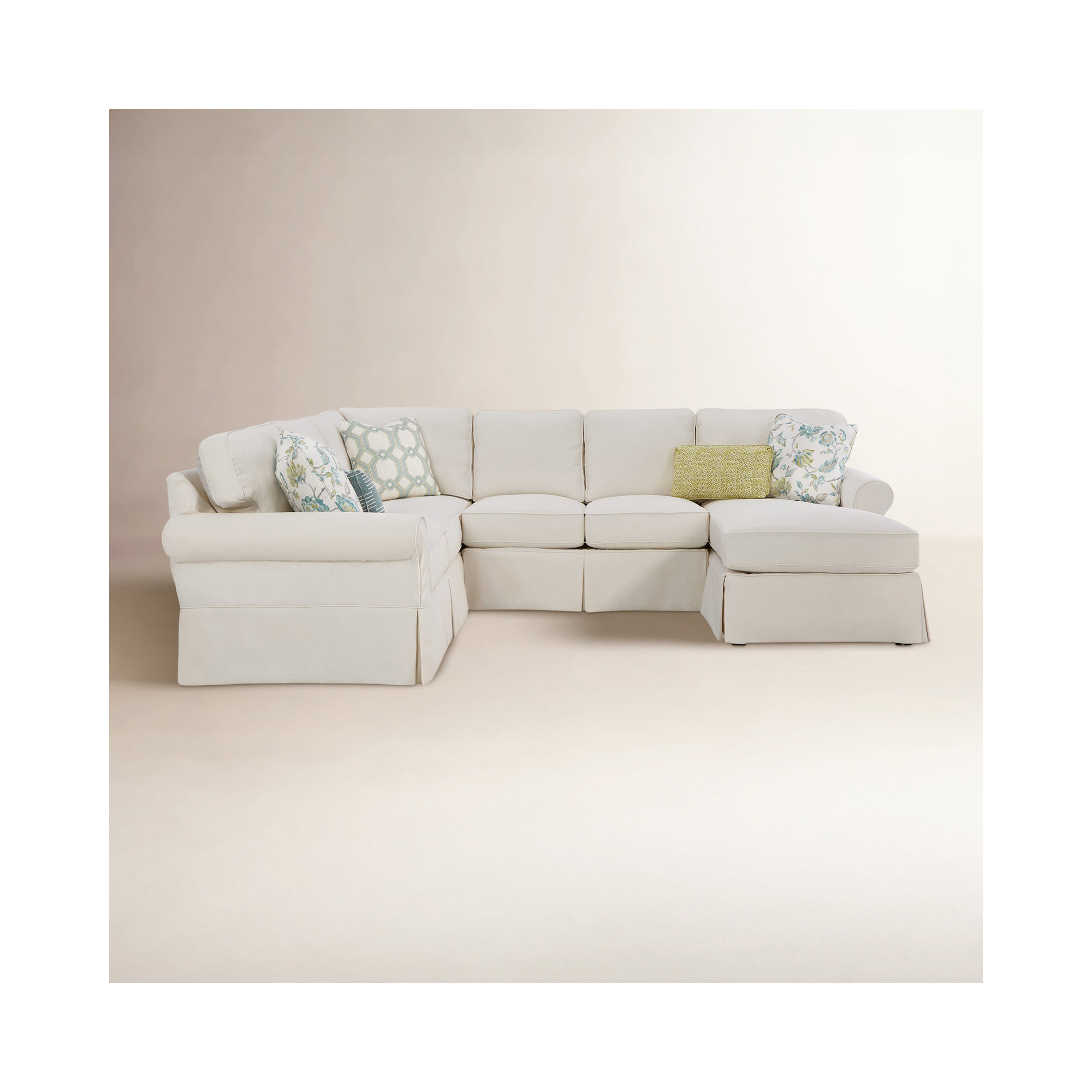 Sadler Upholstered U-Sectional, Nomad Snow Crypton®