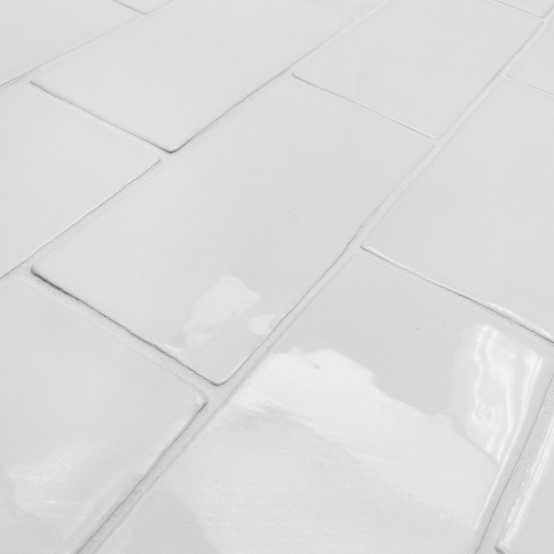 Lancaster 3x6 Polished Ceramic Subway Tile, Vanilla