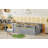 Rivvi Montessori Floor Bed With High Guardrails, LED Light And Storage Shelf-116085300-116085301