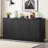63" Curved Buffet Cabinet Sideboard With Stoarge-1620096921