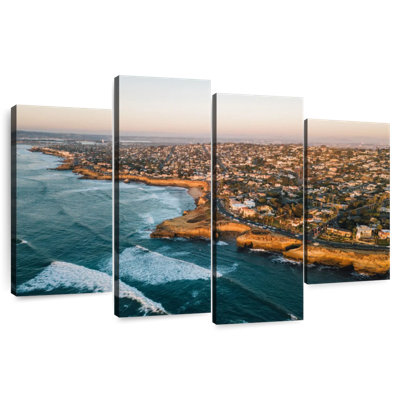 Gillard, San Diego, coucher de soleil sur les falaises