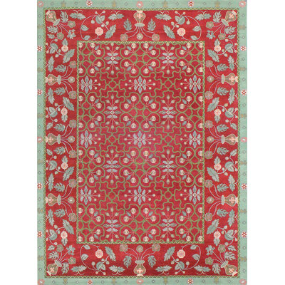 Erika Wool Oriental Area Rug