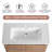 36'' Single Bathroom Vanity with Ceramic Top and Storage-92497170