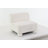 Polyester Square Boucle White Accent Chair