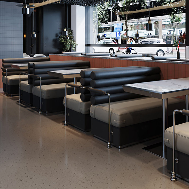 Banc moderne en acier inoxydable