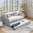 Upholstered Daybed with Trundle