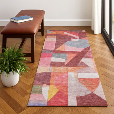 Tapis abstrait lavable à la machine de qualité supérieure AMF1757