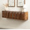 Armoire murale en bois avec portes à fermeture par pression