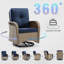 Chaises pivotantes d'extérieur avec coussins 3 pièces Maximos-710538225-710538223