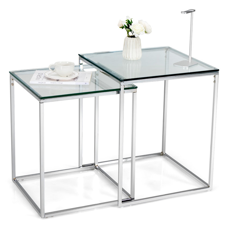 Merlemont Glass Top Nesting Tables